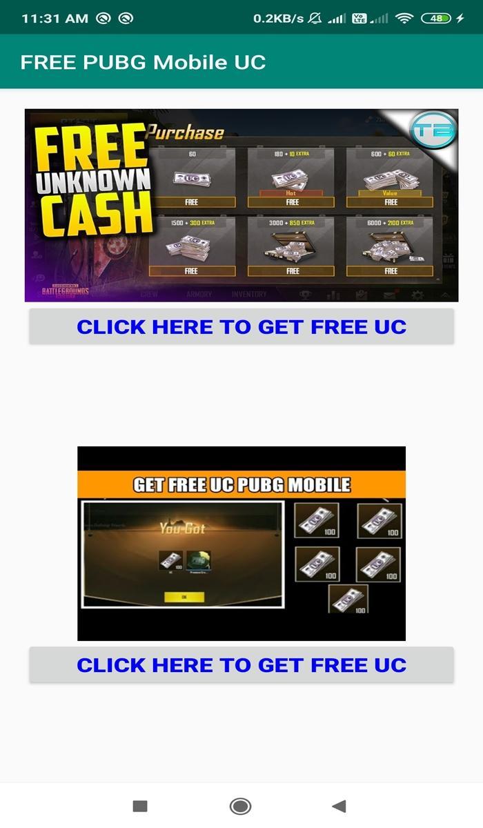 Free Pubg Mobile Uc For Android Apk Download