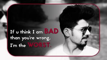 Attitude Status On My Photo الملصق