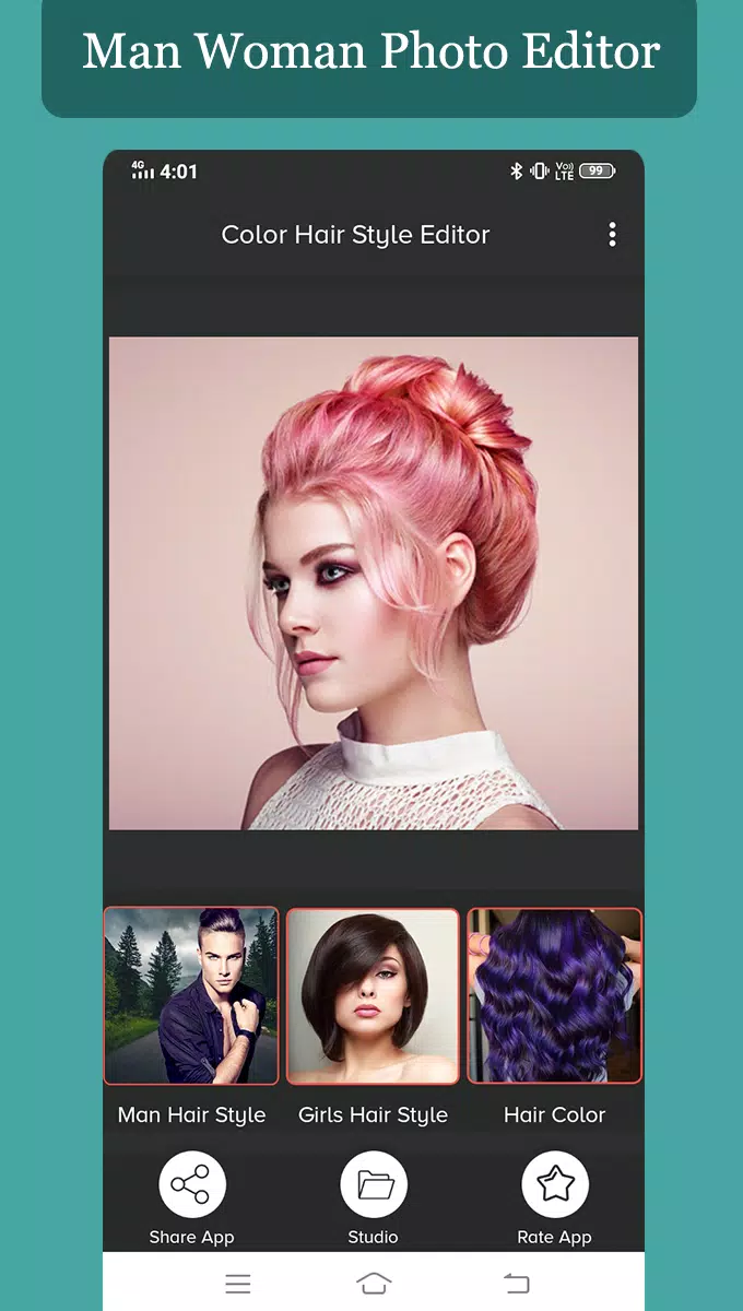 Man Woman Hair Style Editor - Hair Color Changer APK pour Android  Télécharger