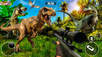 Jurassic Dinosaur Hunting 3d Affiche