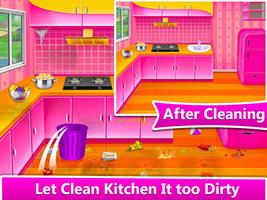 Big House Cleaning Girls Games screenshot 2