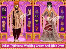 3 Schermata Indian Wedding Dress Up Makeup