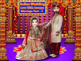 Indian Wedding Makeup Dress-Up โปสเตอร์