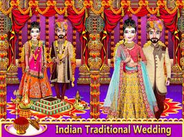 Indian Wedding Makeup Dress-Up ảnh chụp màn hình 1