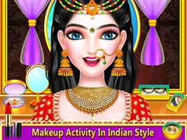 Indian Wedding Makeup Dress-Up imagem de tela 2