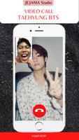 BTS KIM TAEHYUNG VIDEOCALL captura de pantalla 1