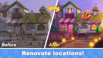 Town Blast: City Restoration - Match 3 Puzzle Game captura de pantalla 1