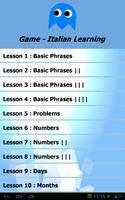 Game - Italian Learning Affiche