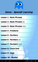 Game - Spanish Learning Cartaz