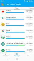 Data counter widget pro | data usage captura de pantalla 2