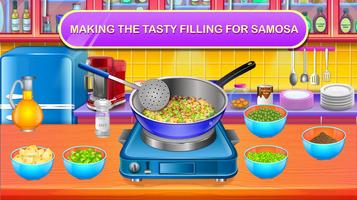 Indian Samosa Cooking Game capture d'écran 1