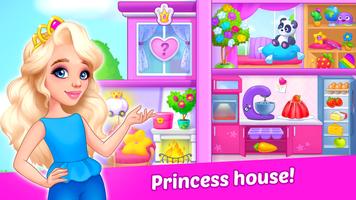 Princess girl paper House game 포스터