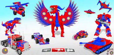 Limo Car Dragon Robot Car Game