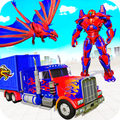 Flying Dragon Robot Army Truck Transforming Games