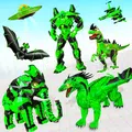 Flying Dragon Transport Truck Transform Robot Game