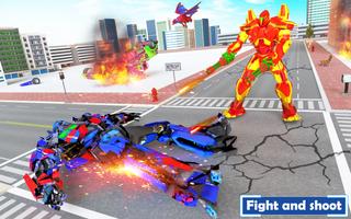 Limo Car Dragon Robot Car Game imagem de tela 1