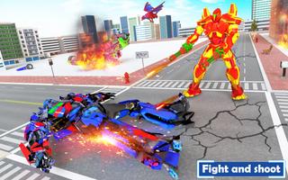 Limo Car Dragon Robot Car Game 截图 1