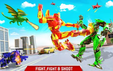 Limo Car Dragon Robot Car Game XAPK 下載