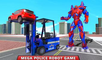 robô da polícia zebra SUV Jeep imagem de tela 3