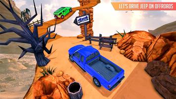 Berg Jeep steigen  4x4 : Offroad Auto Spiele Plakat