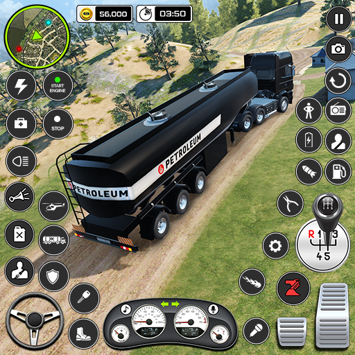 石油トラックシミュレーターの運転ゲーム