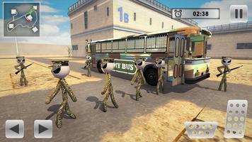 Stickman Army Transporter Airplane Cargo screenshot 3