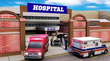 Şehir Ambulansı Sürüş Oyunu 3D Ekran Görüntüsü 3