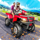 ATV Quad Bike Taxi Offroad Cab Driving-icoon