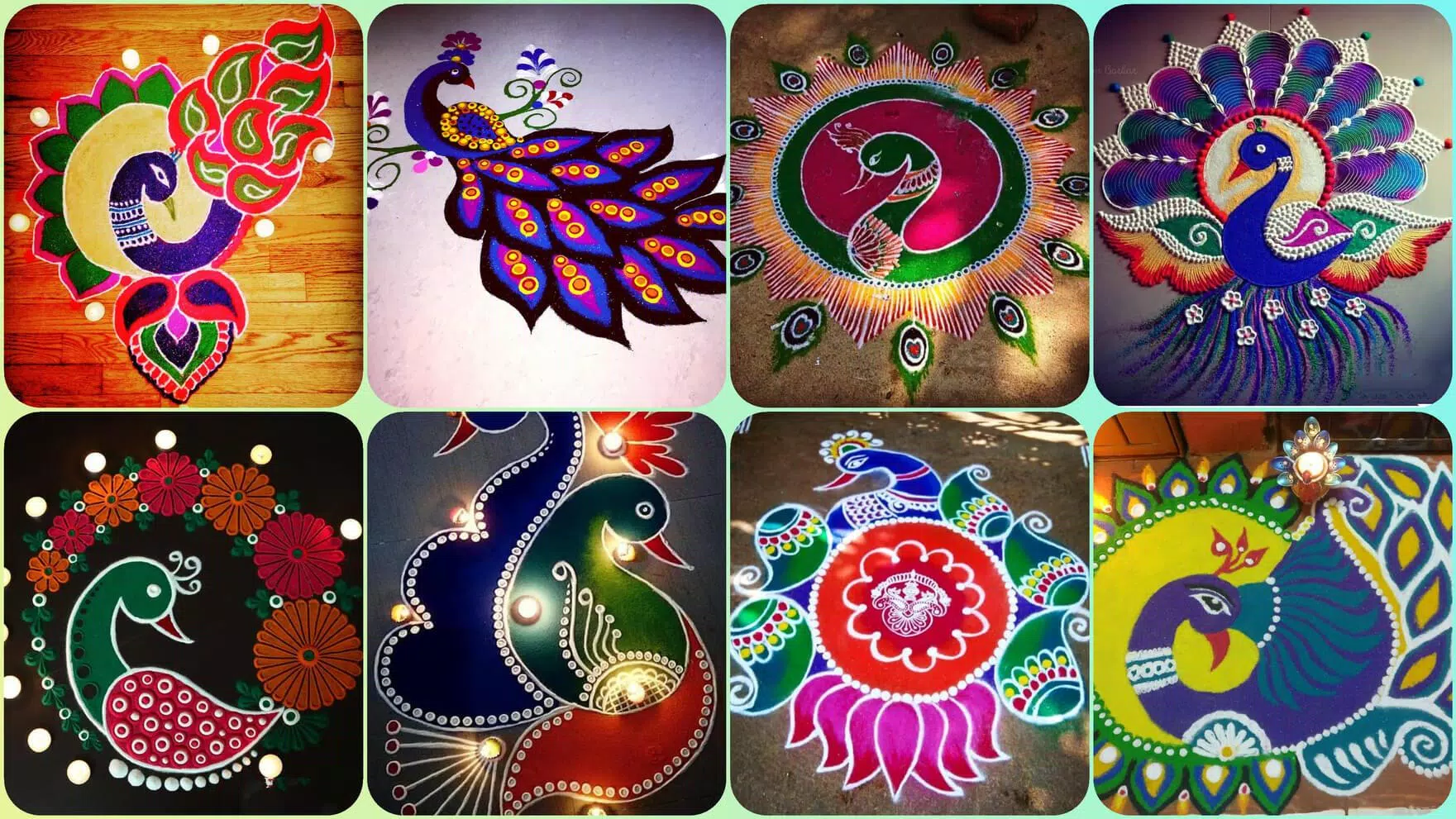 Peacock Rangoli Designs APK for Android Download