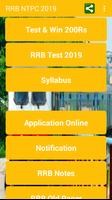RRB NTPC TEST & WIN - Daily Win 200 Rs. Plakat