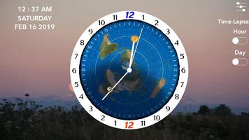 Flat Earth  Clock ภาพหน้าจอ 1