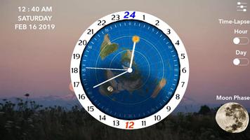 Flat Earth Sun & Moon Clock imagem de tela 3