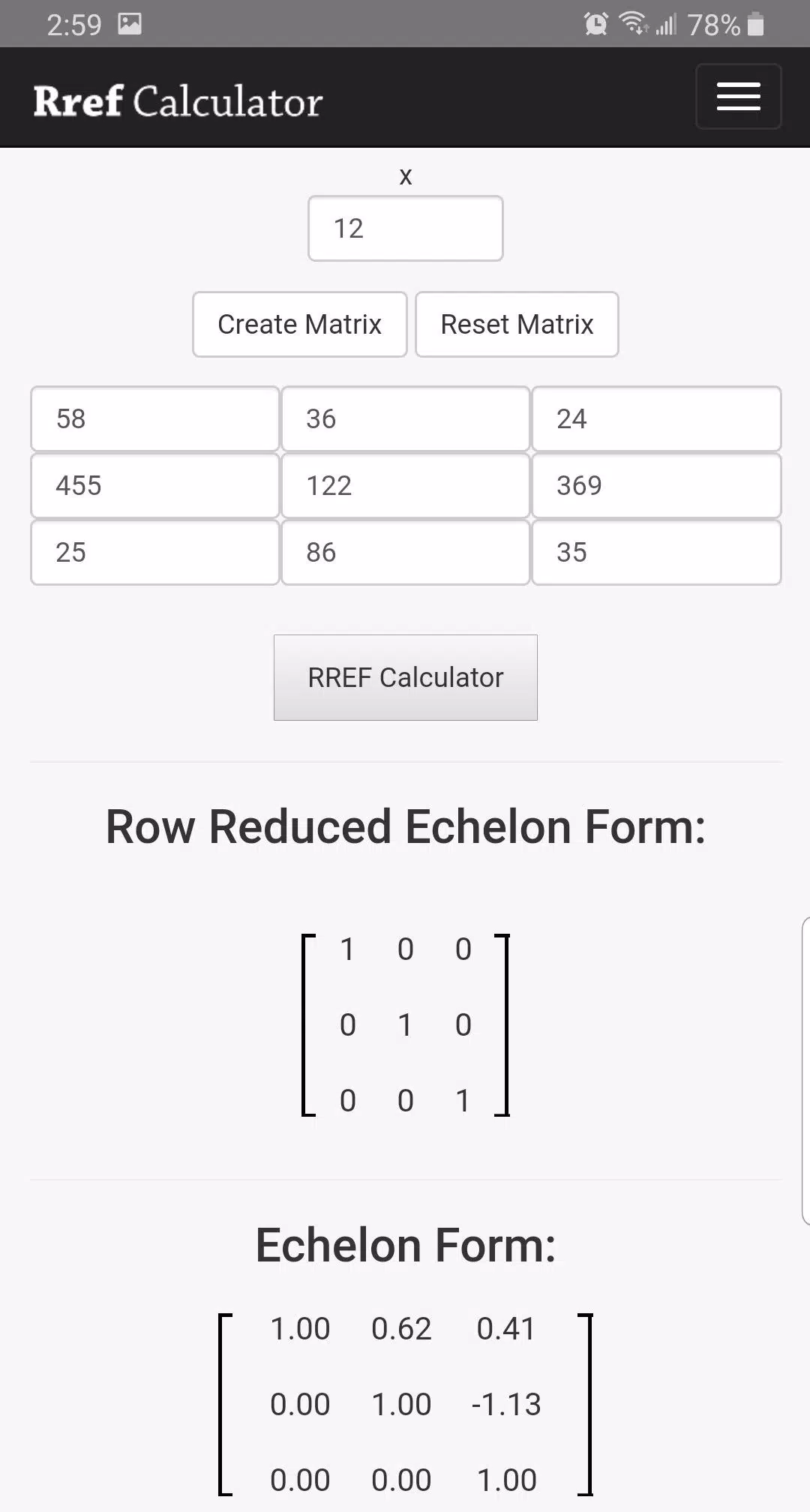 RREF Calculator APK for Android Download