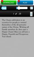 Happy Onam SMS Messages Msgs capture d'écran 1