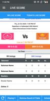RR vs SRH I,P,L Live Score 2021 - Match Scorecard الملصق