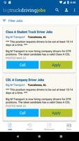 Big Truck Driving Jobs Affiche