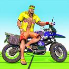 Bike Driving Mega Racing Games أيقونة