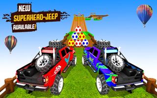 Superhero Jeep Offroad Racing: Superkids Drive 3D الملصق