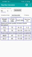 Rep Max Calculator screenshot 1