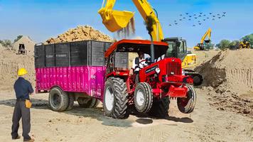 Heavy Tractor Trolley Game 3D Cartaz
