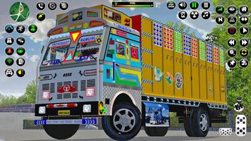 Indian Cargo Truck Driving Affiche