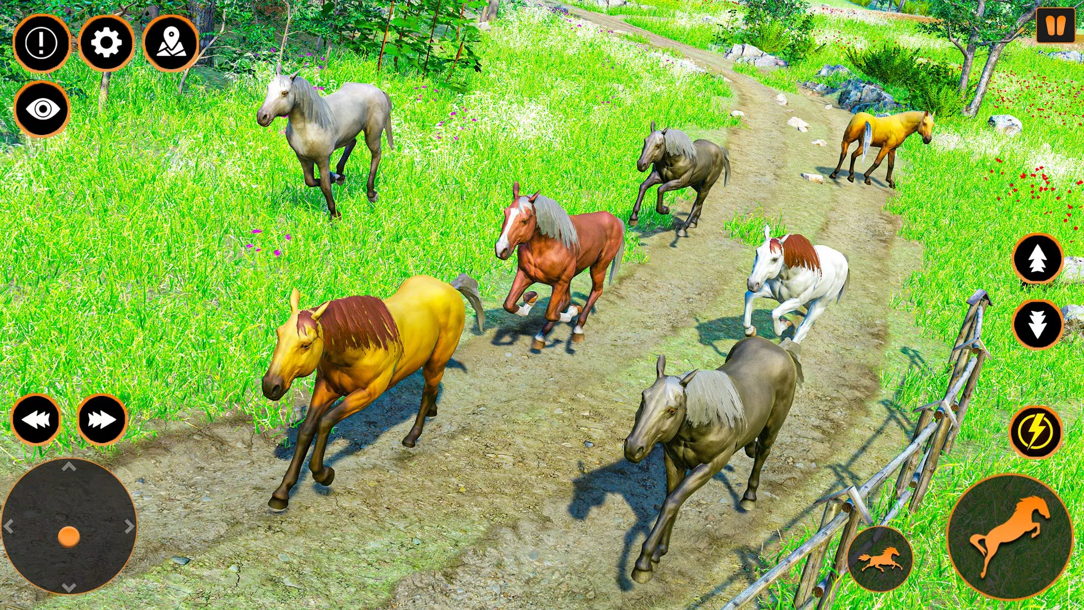 Simulador de família de cavalo selvagem - jogo de sobrevivência de animais  selvagens de cavalo Virtual animal::Appstore for Android