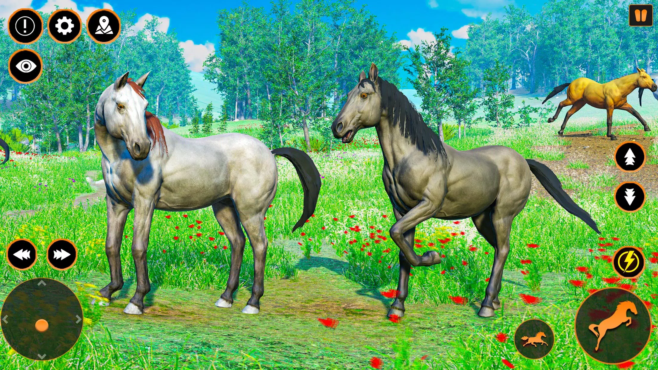 Simulador de família de cavalo selvagem - jogo de sobrevivência de animais  selvagens de cavalo Virtual animal::Appstore for Android