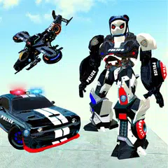 Police Panda Robot Battle Game