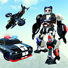 Police Panda Robot Battle Game simgesi