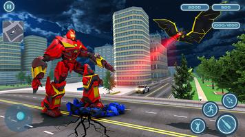 Flying Bat Robot Fighting Game capture d'écran 2