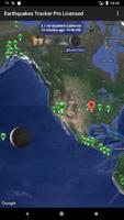 Earthquakes Tracker Pro capture d'écran 1