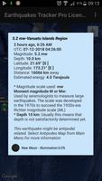 Earthquakes Tracker Pro imagem de tela 2