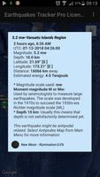 Earthquakes Tracker Pro Ekran Görüntüsü 2