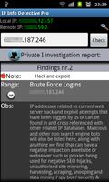 IP info Detective Pro imagem de tela 1